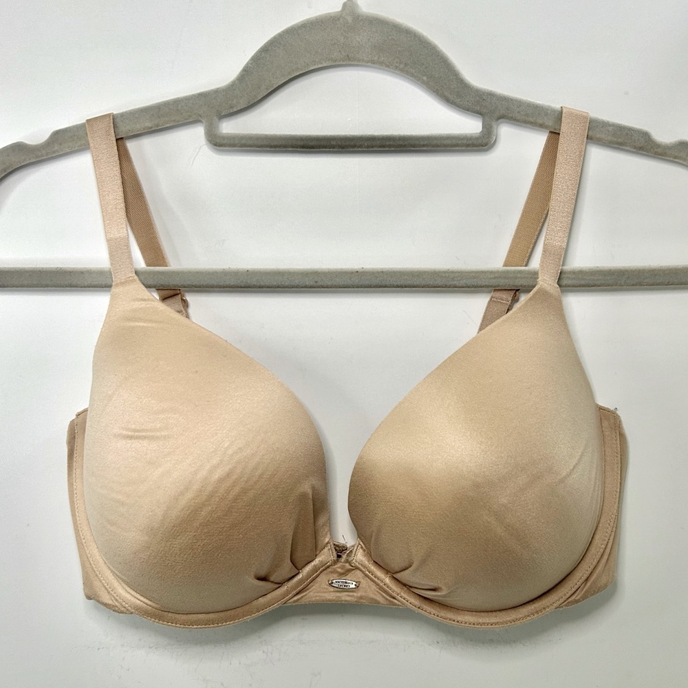 Victoria’s Secret Plunge Neutral Tan Beige Adjustable Strap Bra 36D
